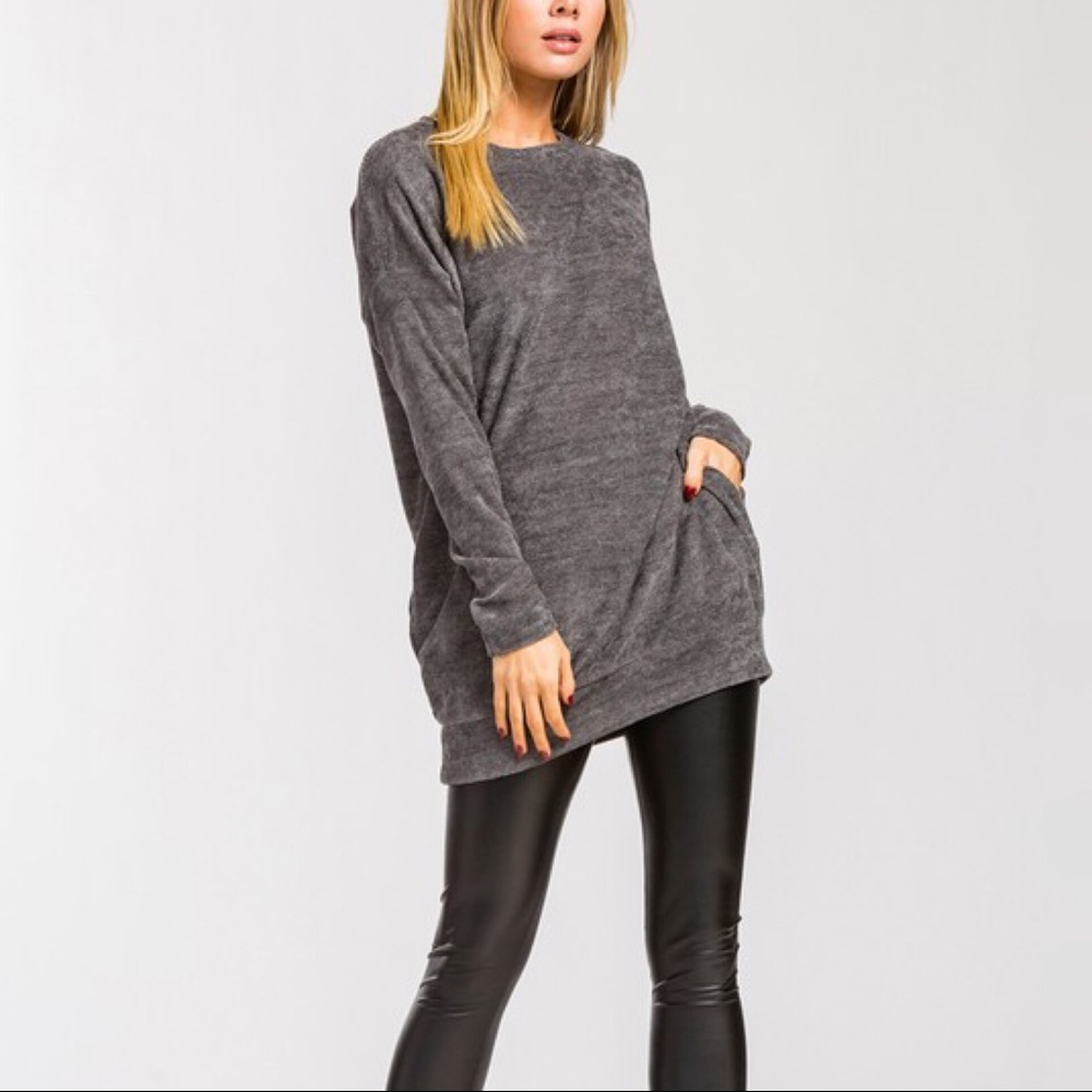 1 LEFT SALE-FIRM‼️Textured Chenille Pullover - Picture 4 of 8